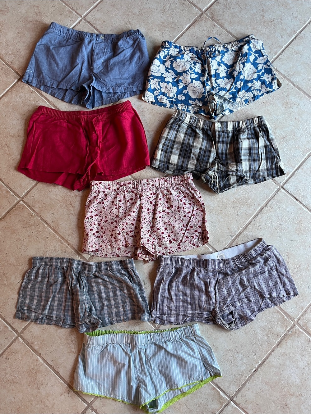 Assorted teen/ Women's Shorts (8) Collection of vintage pajama shorts  XS  and S